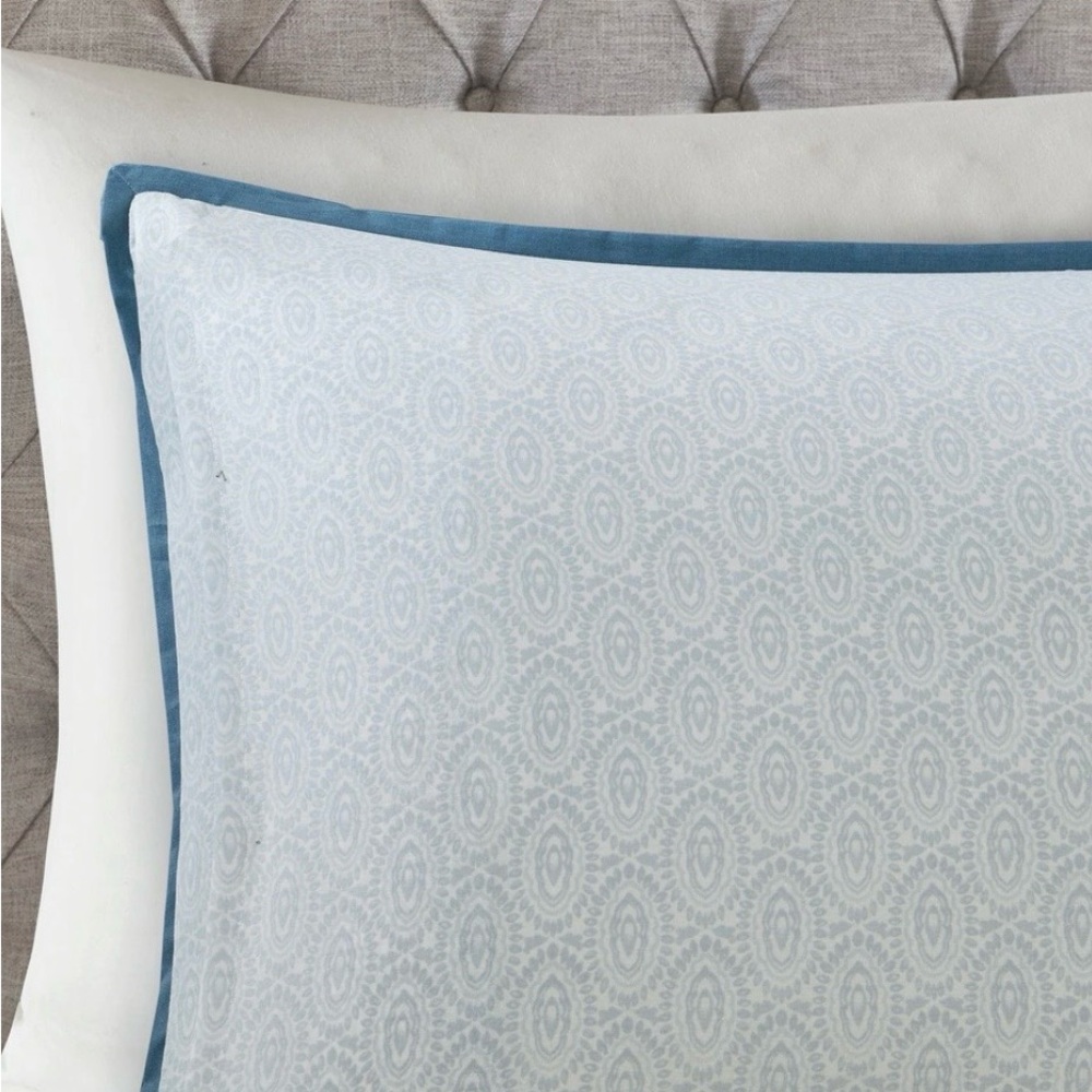 Madison Park Loleta 3 Piece Cotton Floral Printed Reversible Duvet Cover Set - Picture 4 of 9